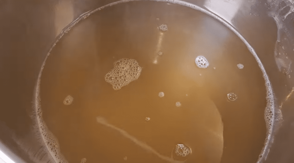 Dirty water in a pot